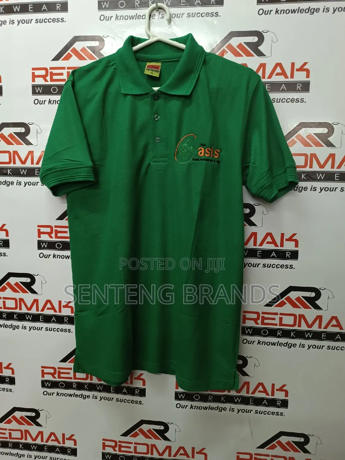 Green Polo T-Shirts Branded