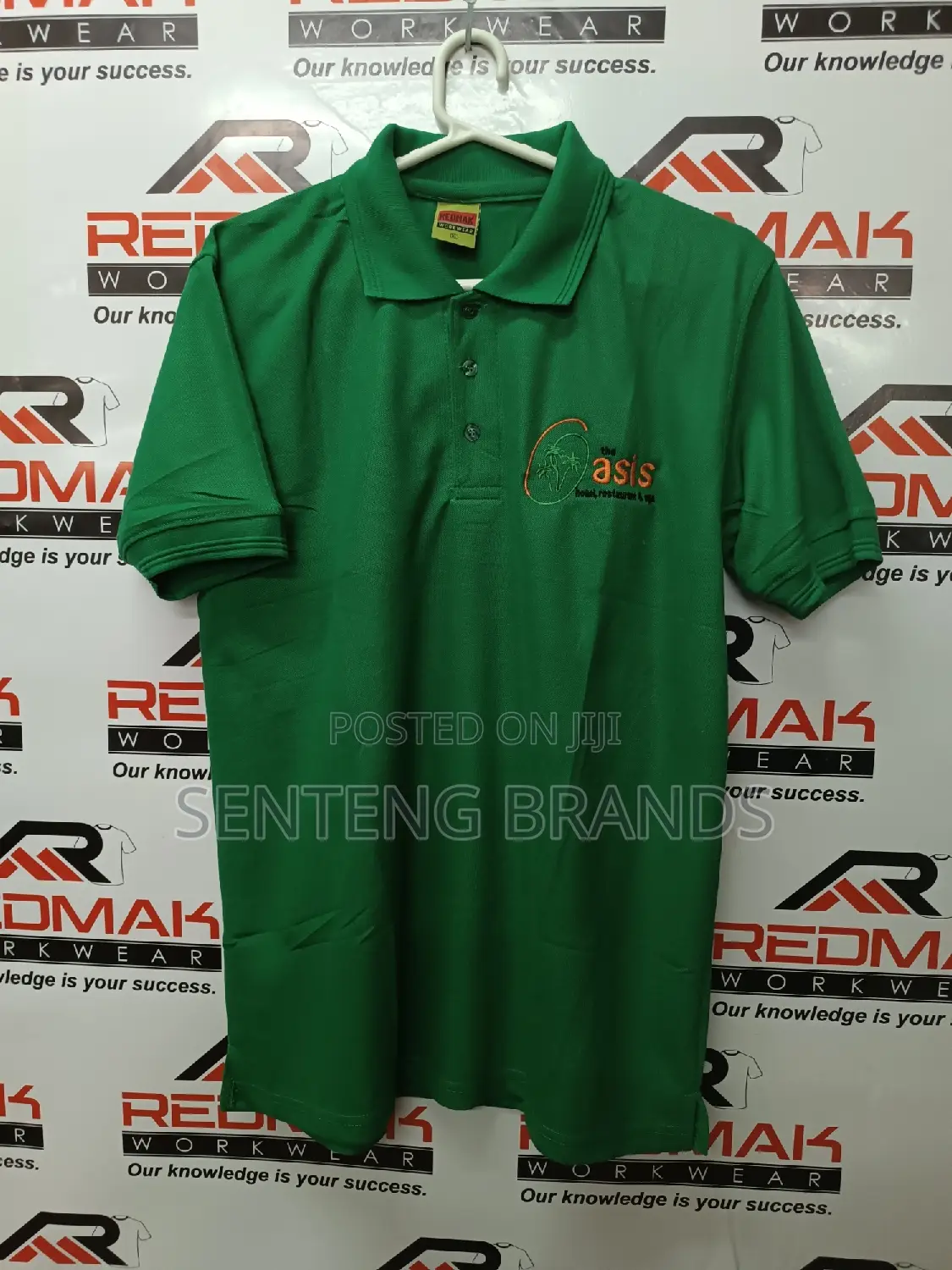 Green Polo T-Shirts Branded
