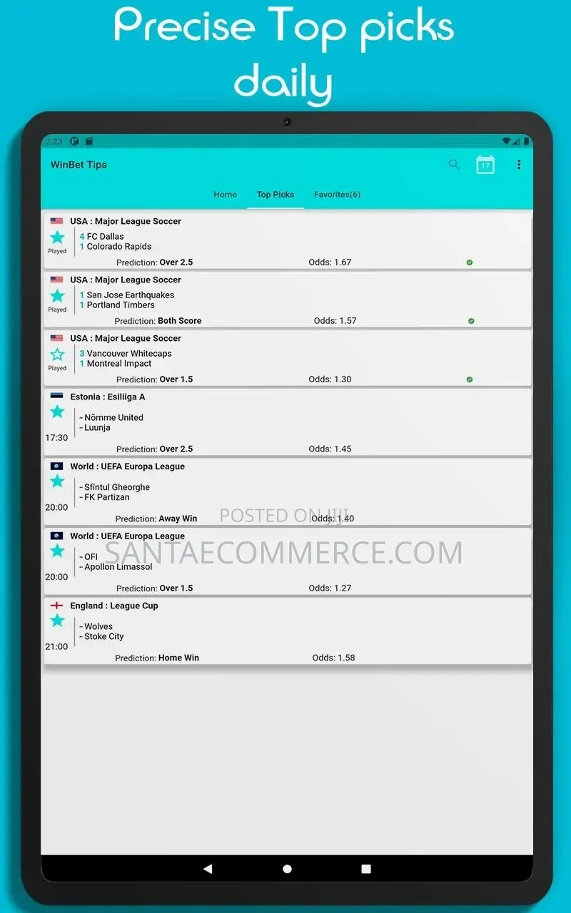 Predictions Sports Betting Android App Development