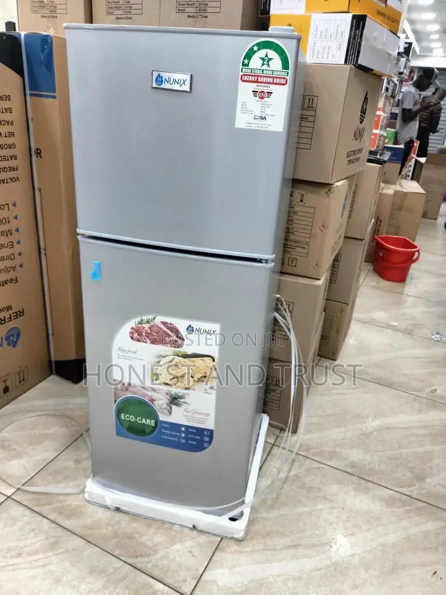 Nunix 138L Large Capacity Double Door Fridge