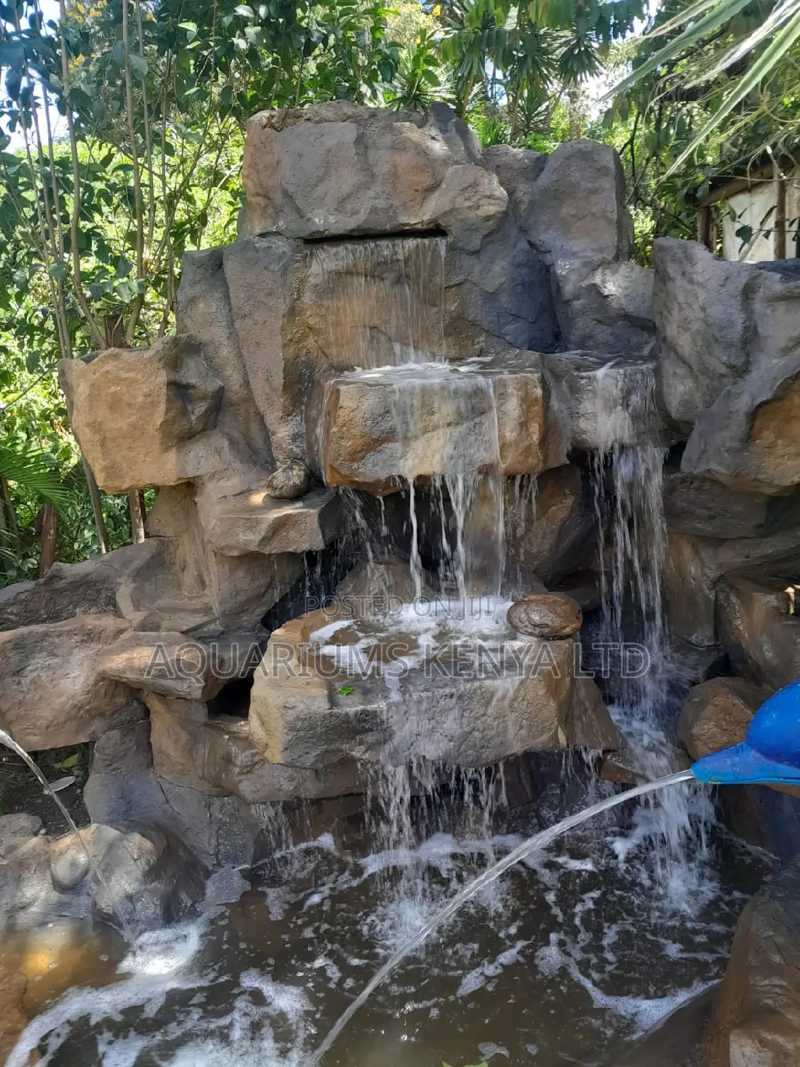 Fish Pond Water Feature, Rock Scaping