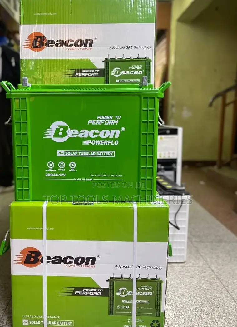 Beacon Solar Tall Tubular Mf Battery 200ah 12v