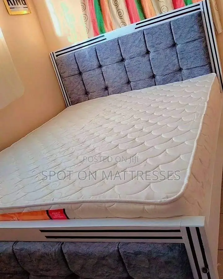 Brand New 10inch Thick Mattress + Bed + Free Home Delivery.