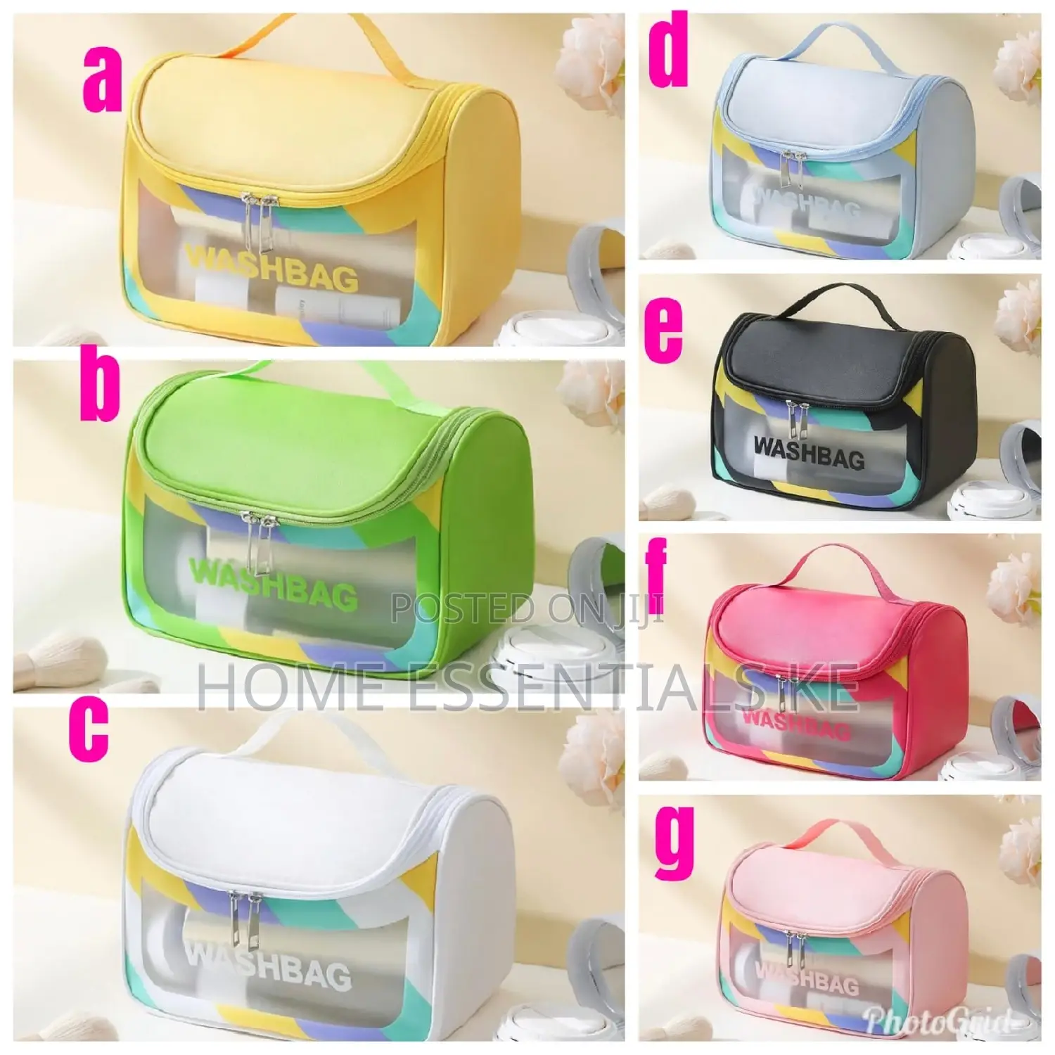 *Waterproof Transparent Washbag/Cosmetic Bag