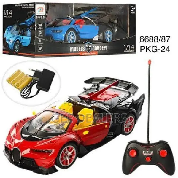 Remote Control Toy Car Opens/Closes Doors and Boot