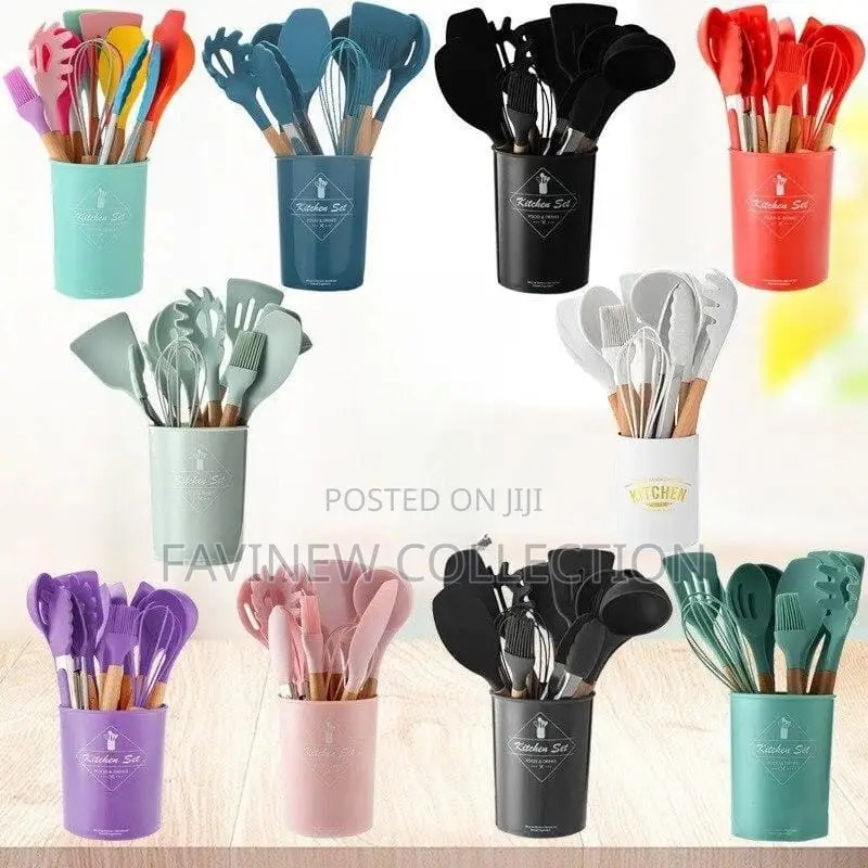 12pcs Silicone Spoons Set