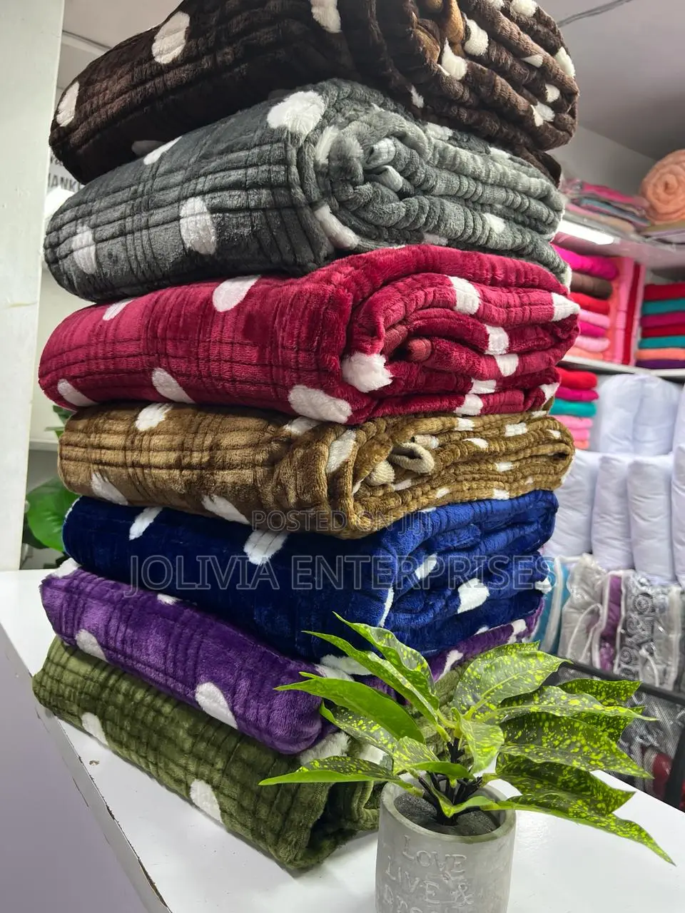 Polkadot Fleece Blankets