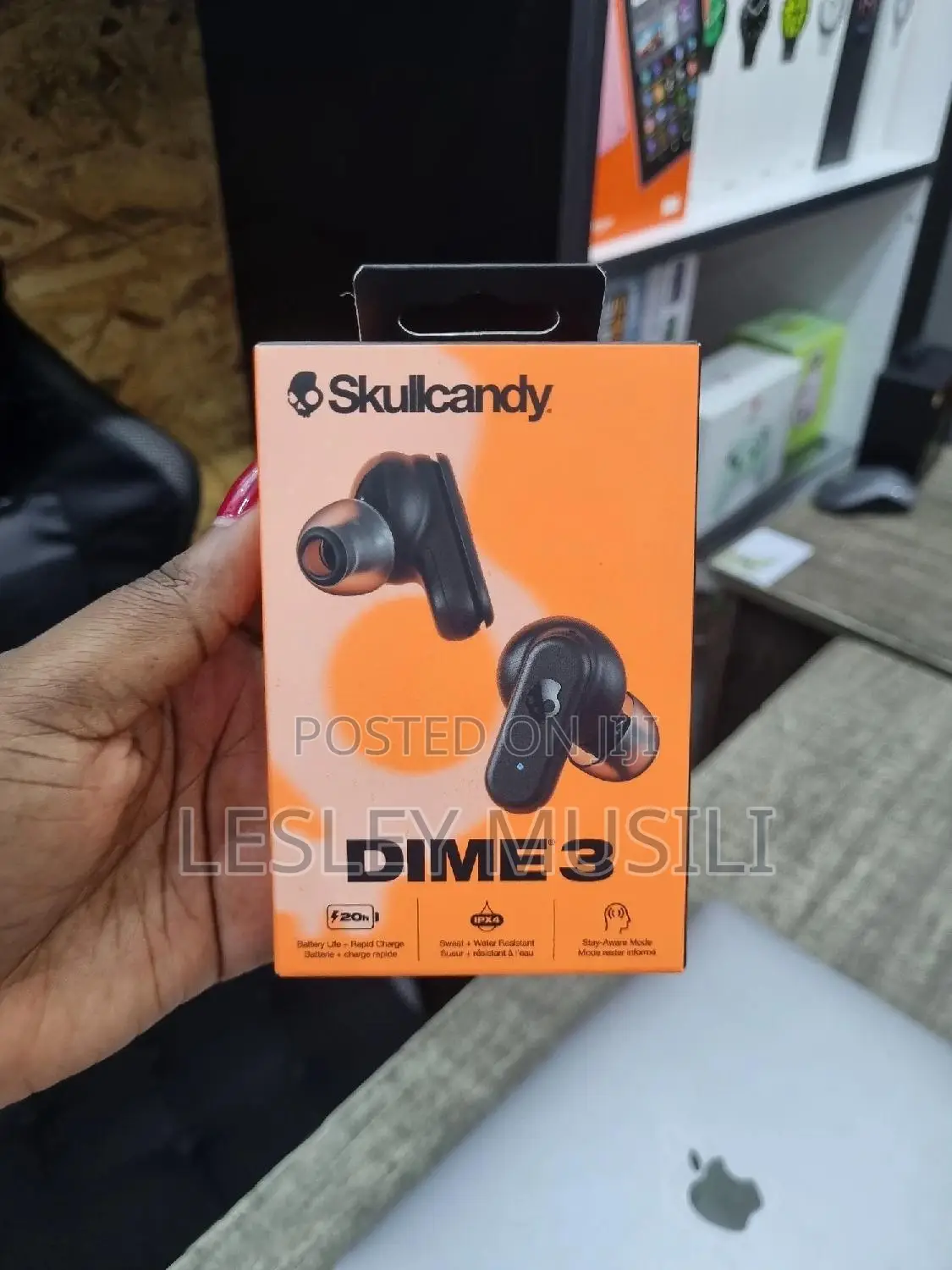 Skullcandy Dime 3 in-Ear Wireless Earbuds, Black