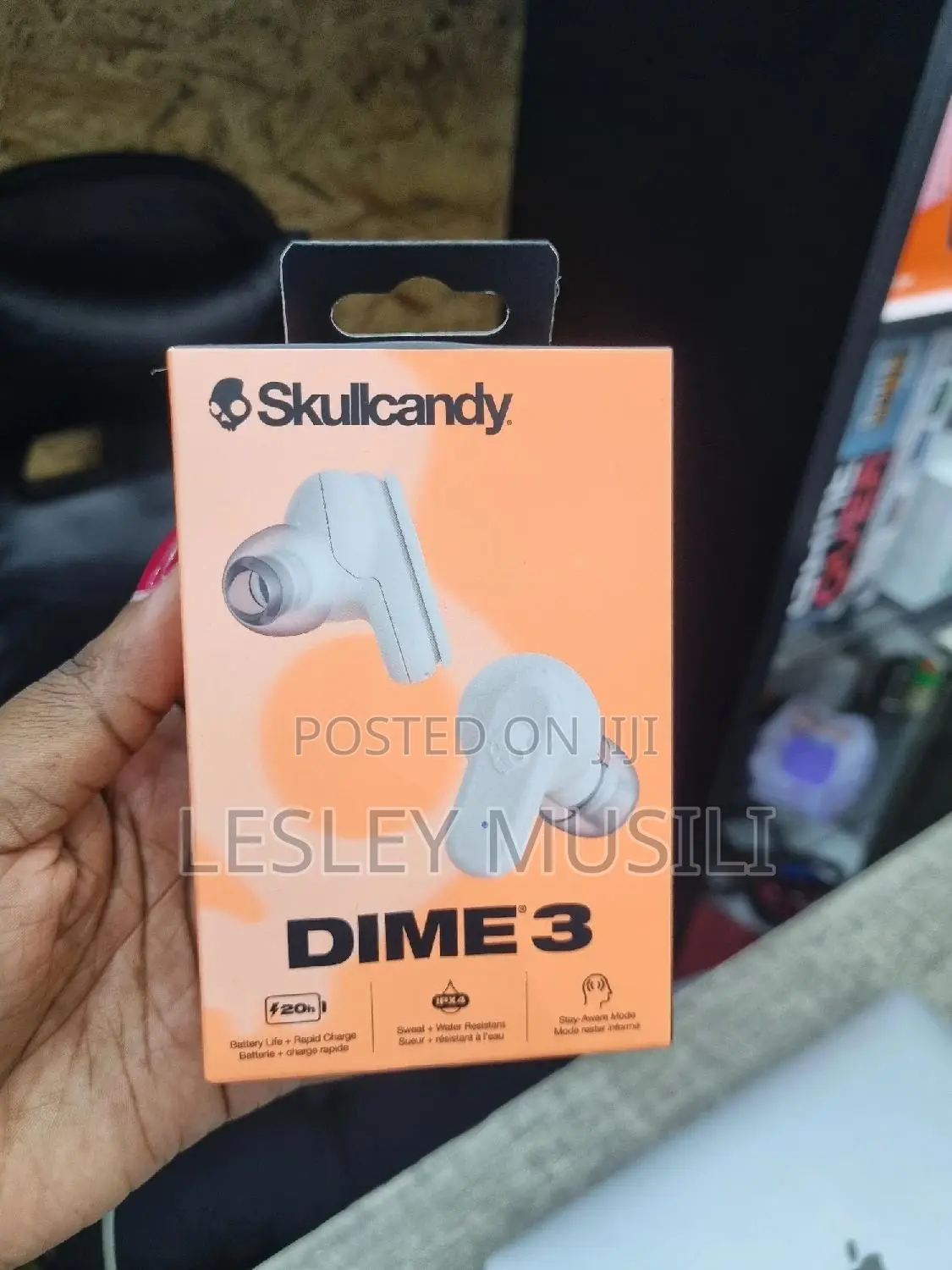 Skullcandy Dime 3 Earbuds, Wireless/Bluetooth (White)