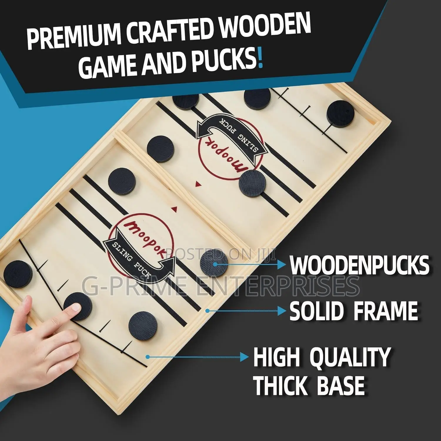 Wooden Pucks Game ,Fast Sling Wooden Game
