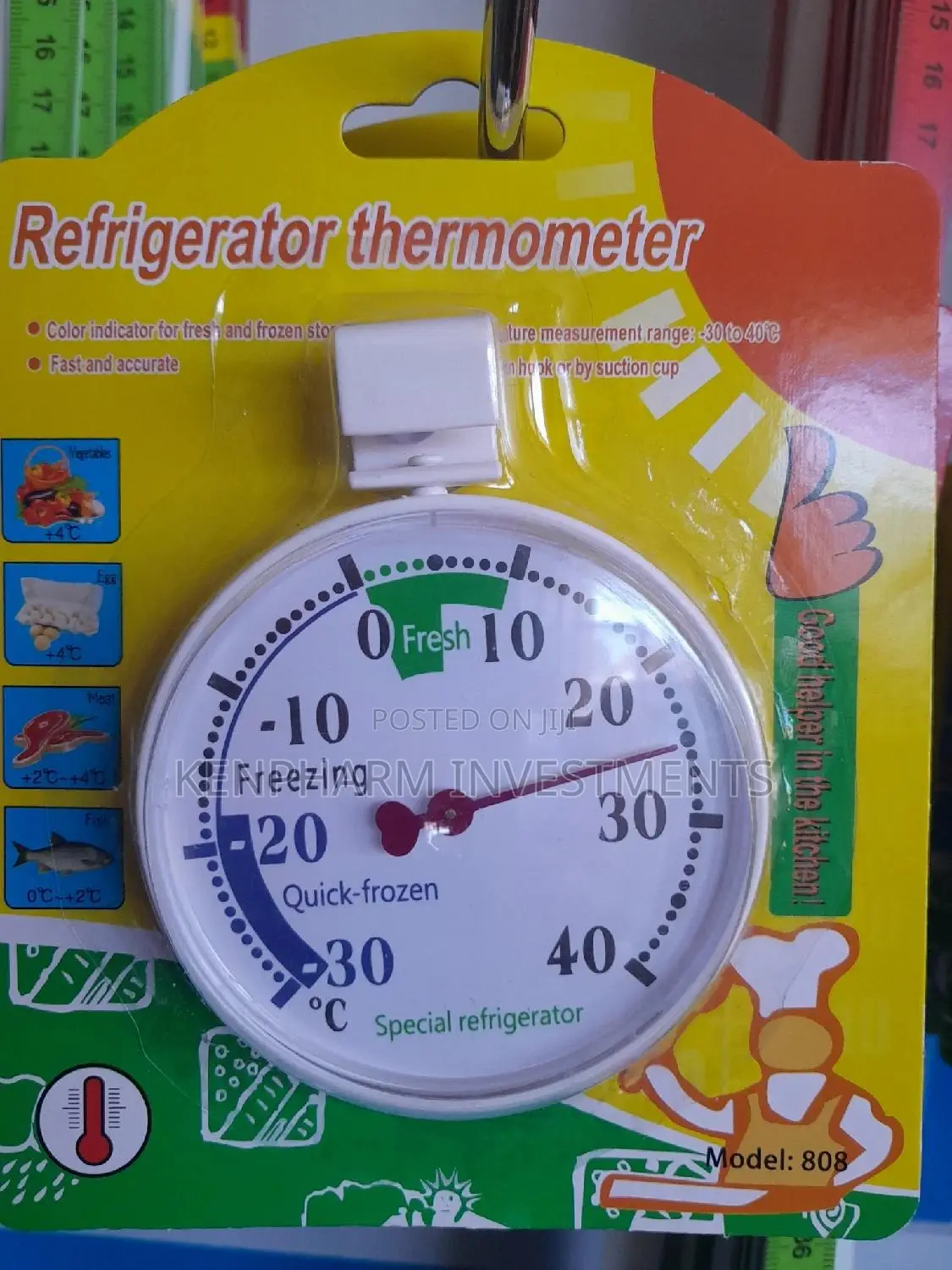 Manual Refrigerator Thermometer