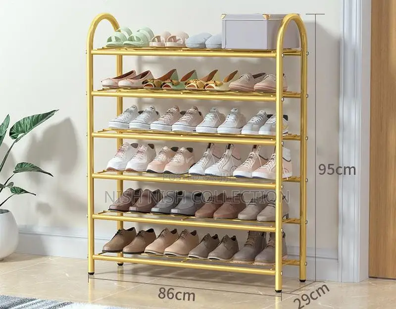 Metallic Shoe Rack