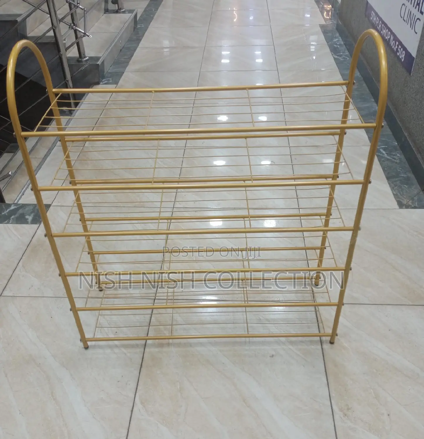 Metallic Shoe Rack