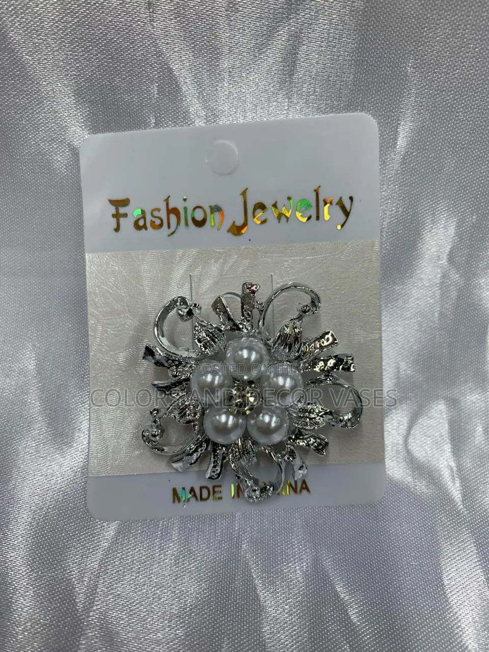 Brooch Available in Gold and Silver