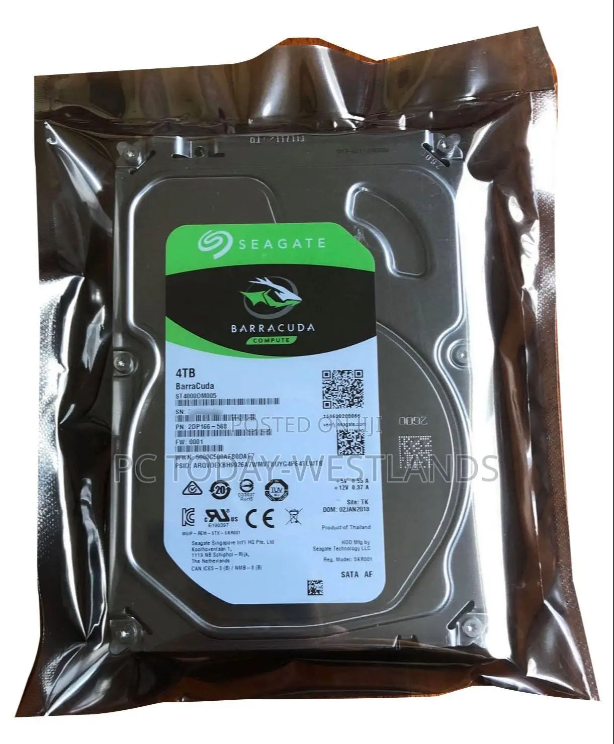 Seagate Barracuda Internal Hard Drive 4TB SATA 6gb/S