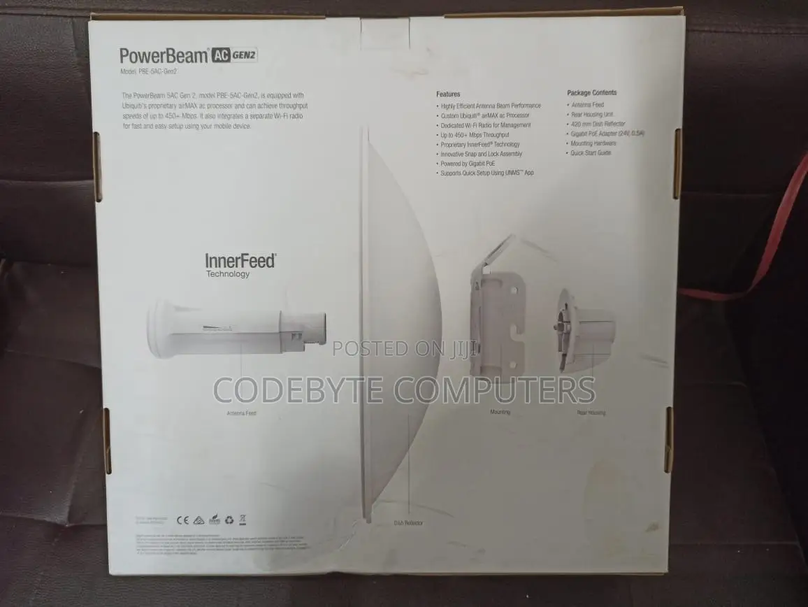 Pbe-5ac-Gen2 "Pbe-5ac-Gen2 – Ubiquiti Airmax Powerbeam Gen 2