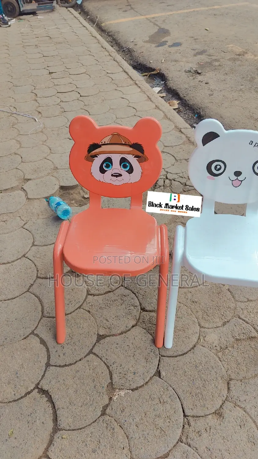 Cartoon Themed Plastic Chairs for Kids