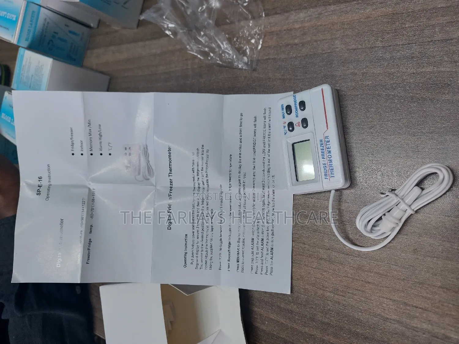 Freezer Thermometer With Probe. -digital