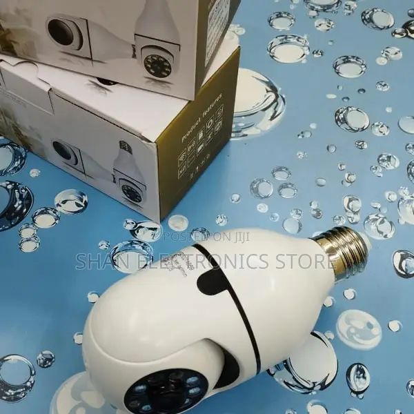 Bulb Camera WIFI PTZ Camera V380 Rotating CCTV Camera #