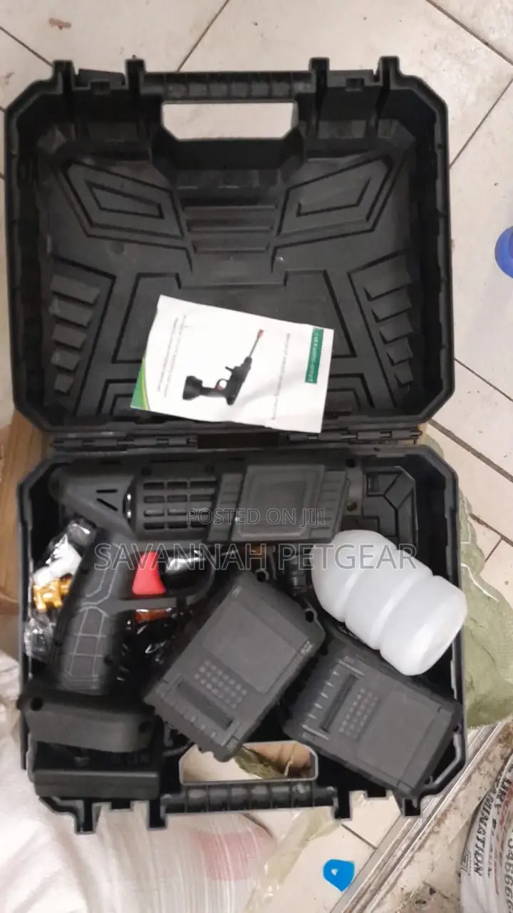 High Pressure Portable Cordless Car Washer-2 Extra Batteries
