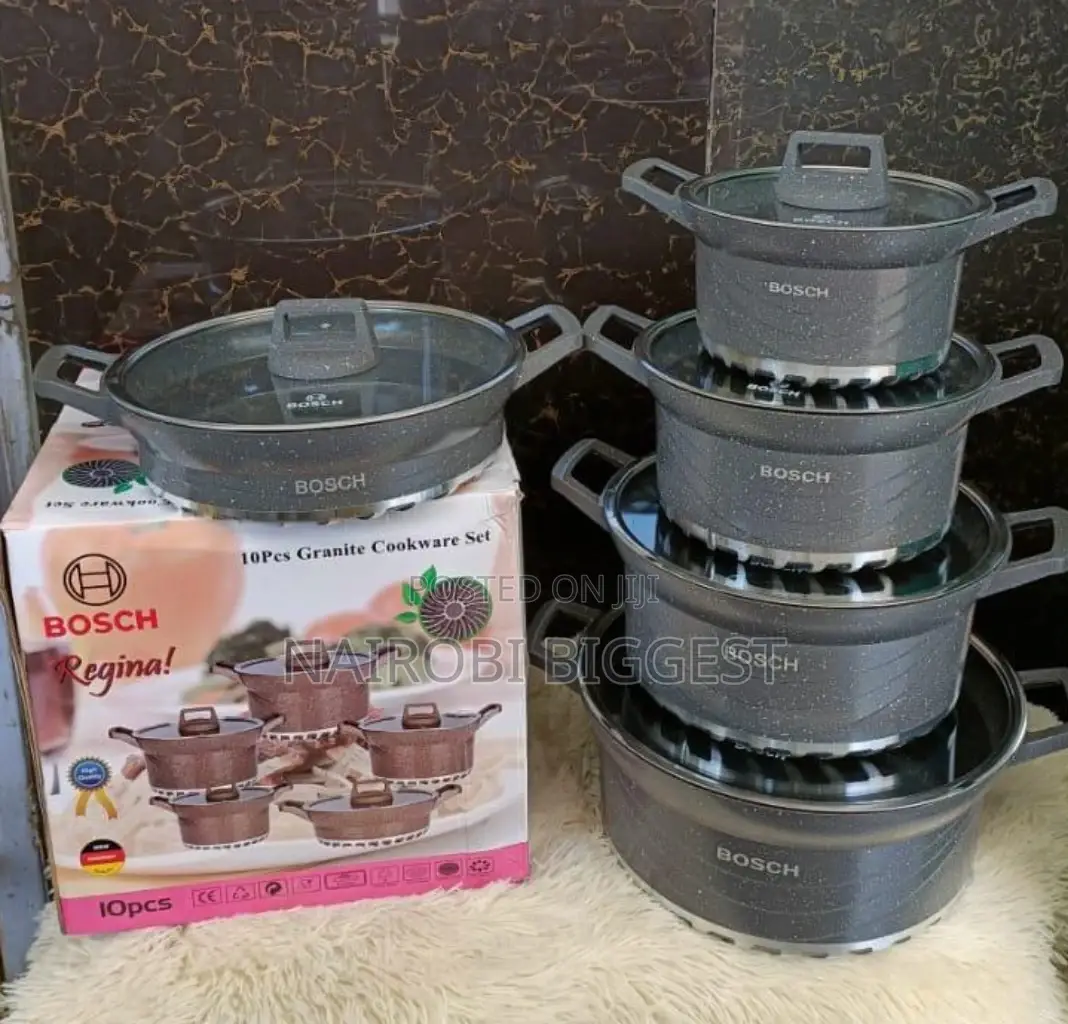 Bocsh 10pc Granite Cookware Set