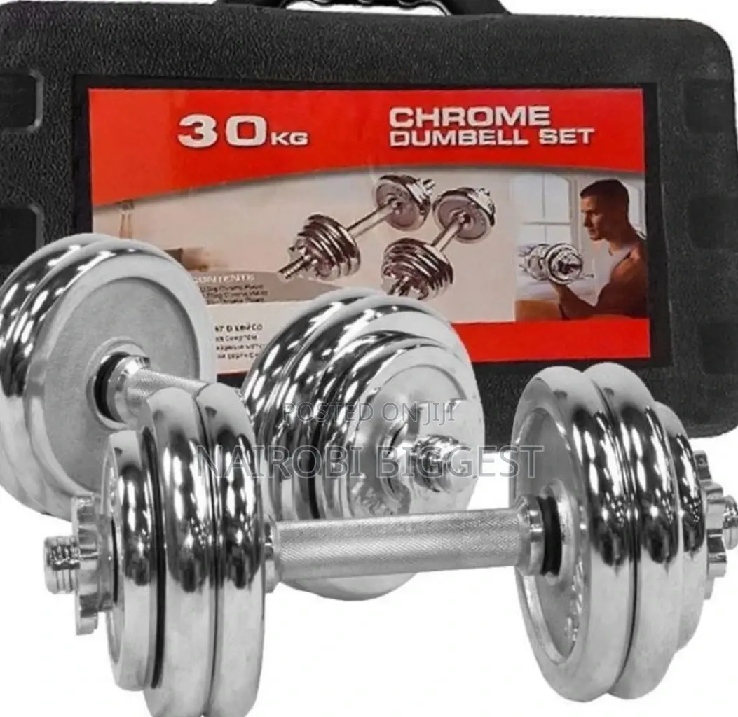 30kgs Chrome Adjustable Dumbells