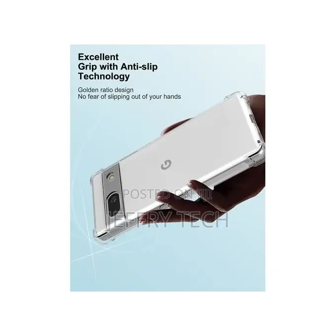 Google Pixel 7A Case, Transparent Soft TPU Reinforced Corner