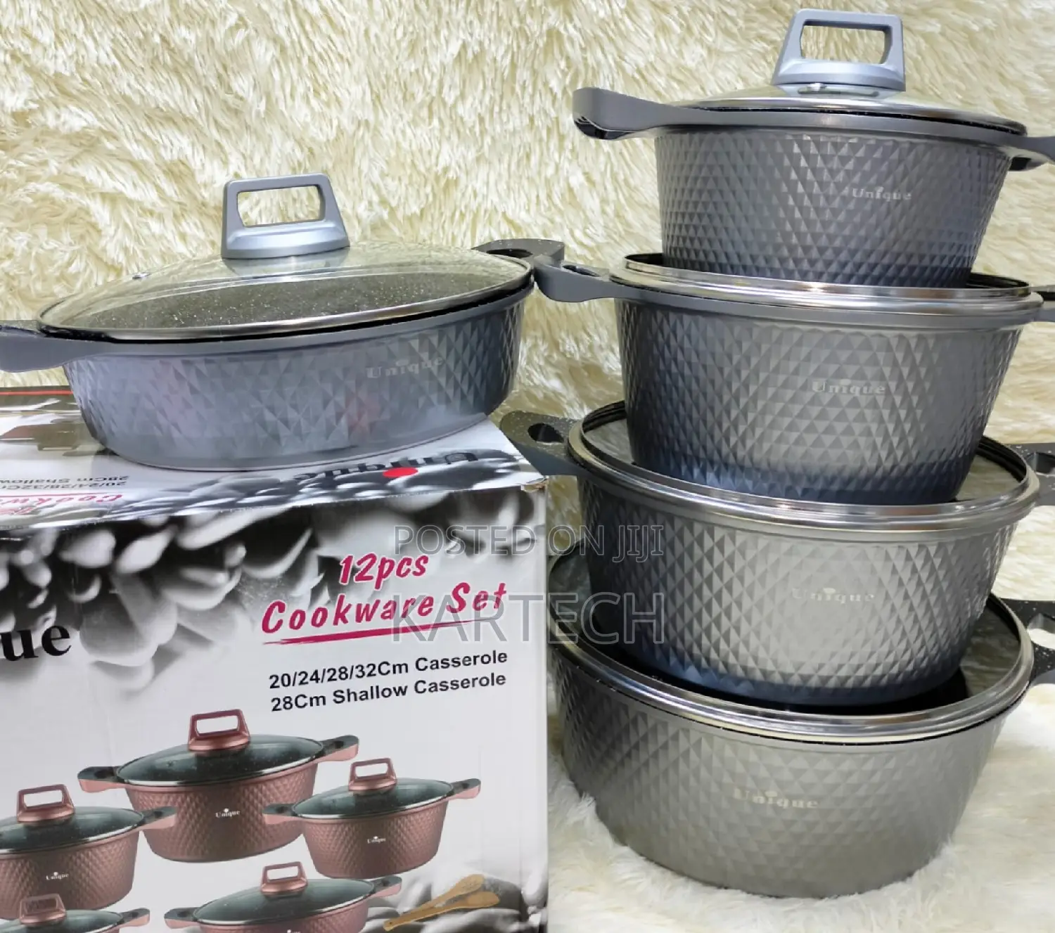 Unique Cookware 12pcs Now All Colours