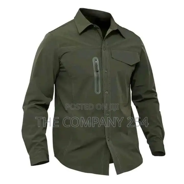 Chest Zip Tactical Shirts 
Sizes M, L, Xl, 2xl, 3xl