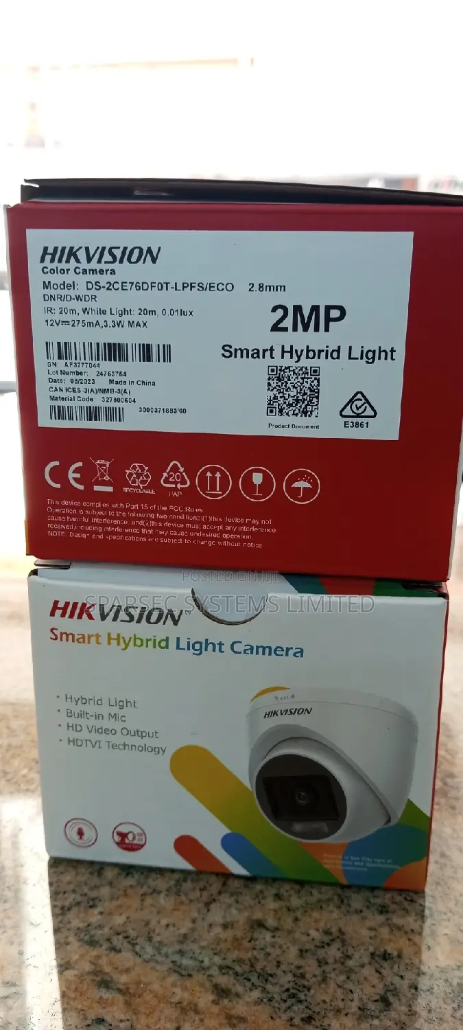 2MP Smart Hybrid Light With Color Indoor Fixed Turret Camera