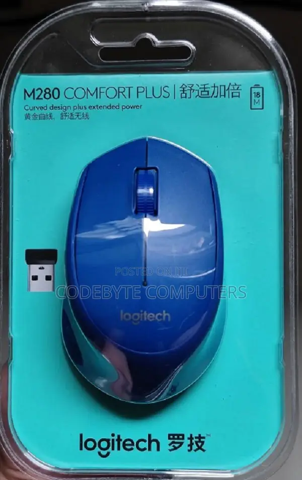 Logitech Wireless Mouse M280 - BLUE