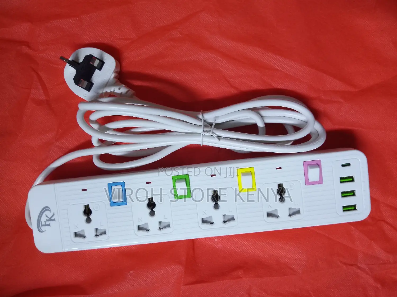 FK Extension Cable With Type C Port 4 Usb a Ports