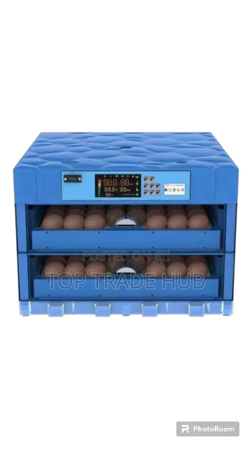 AC DC 128 Eggs Incubator With Auto Roller 90 W