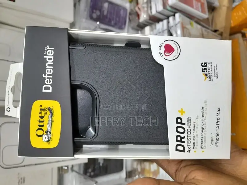 Otterbox Black Defender Series iPhone 14 Pro Max Case