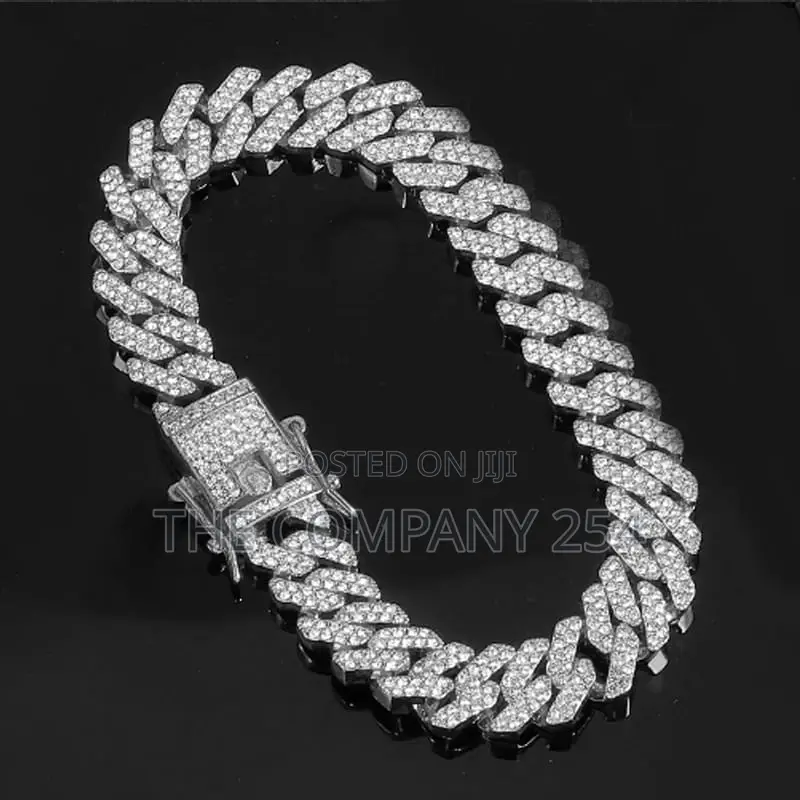 Hip Hop 13MM Rhinestones Prong Iced Out Cuban Bracelets