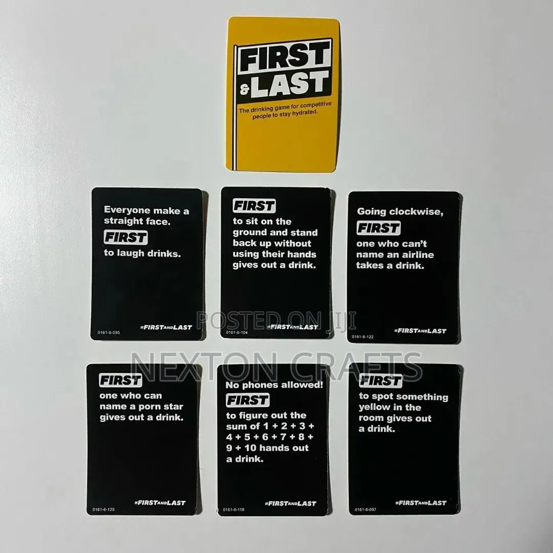 New First and Last Card Game