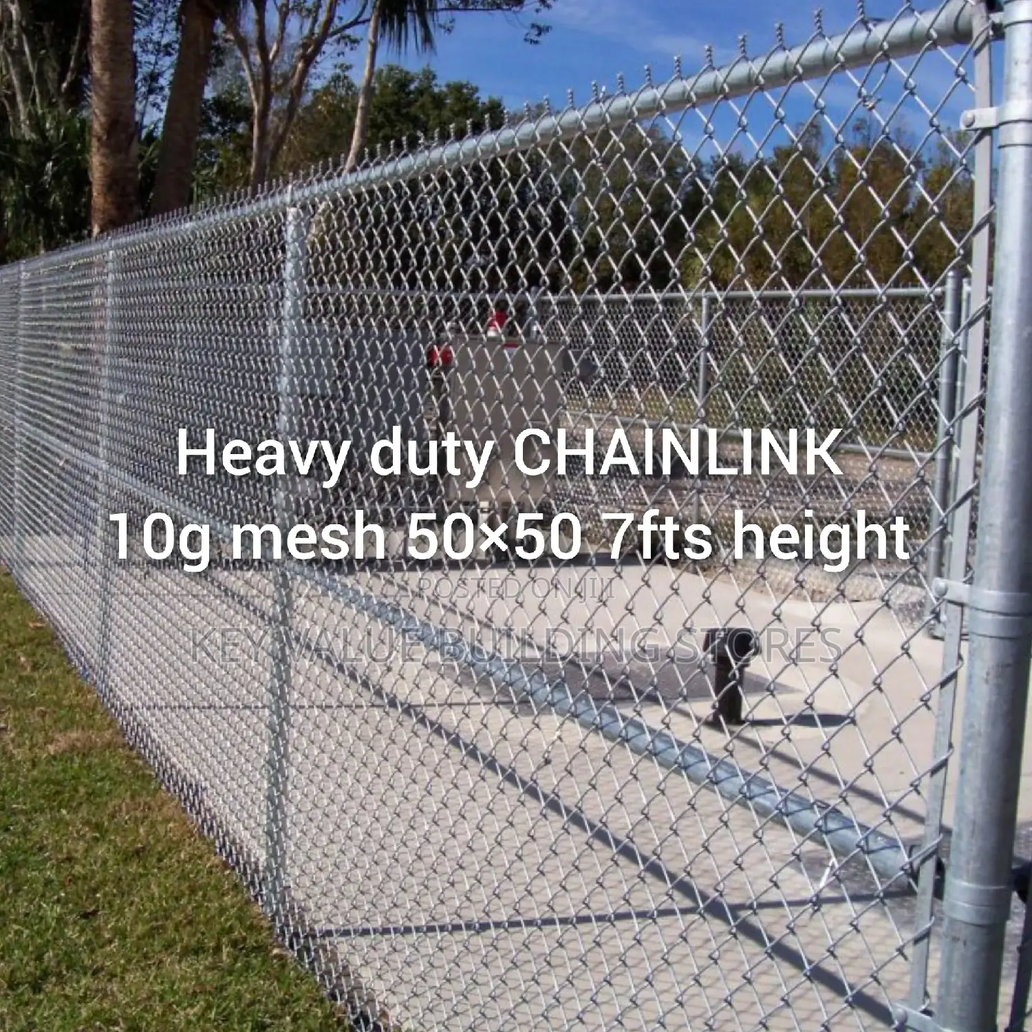 Heavy Duty Chainlink 10g Mesh 50×50 7fts