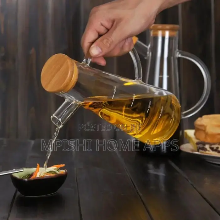 Oil Jar With Bamboo Lid 560ml