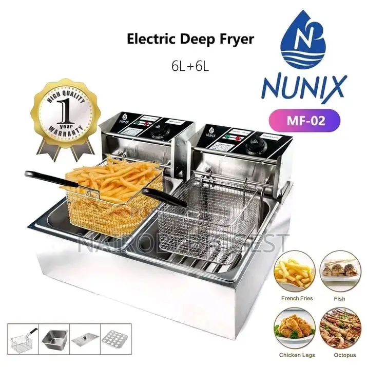 Nunix 6 L +6l Electric Double Deep Fryer