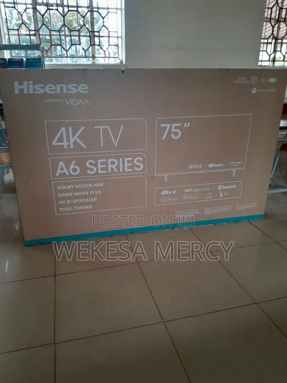 Hisense 75 Inch Uhd Smart Android, Frameless Tv A7 Series