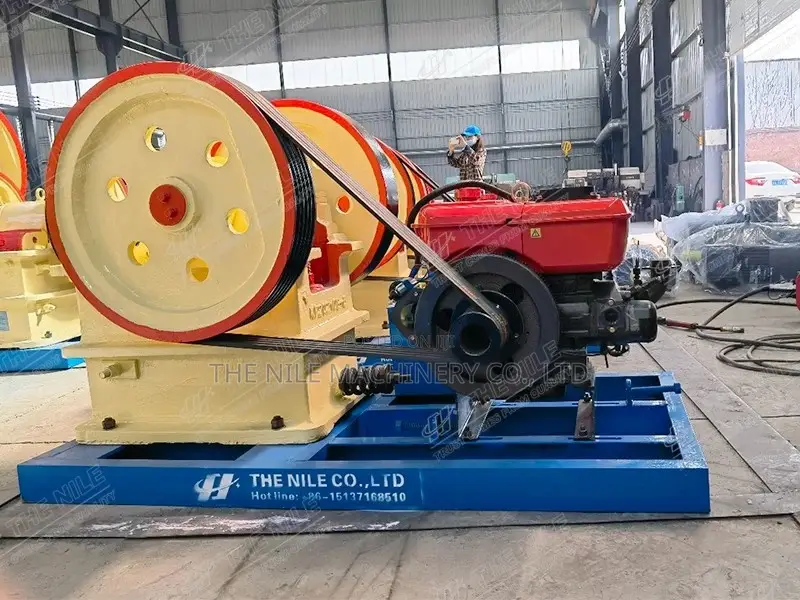 PE150*250 Diesel Jaw Crusher Tracked Mobile Crushing Machine