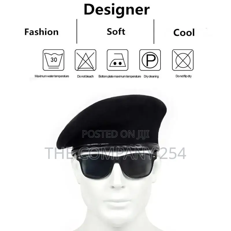 Unisex Solid Color Beret Men Women Painters Hats Autumn