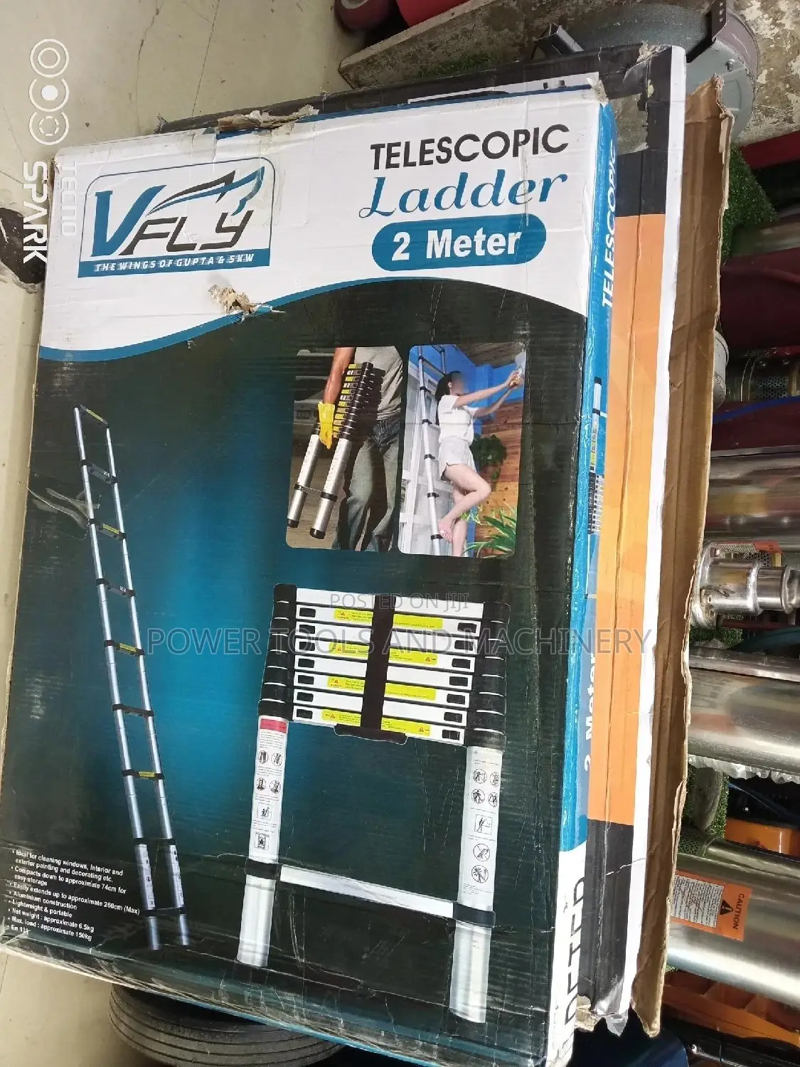 2.0m / 6.5ft Telescopic Ladder