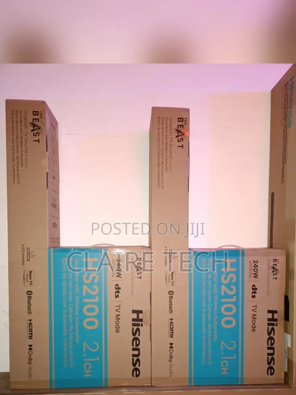 Hisense 2.1ch 240watts Sound Bar Wireless Woofer Hs2100