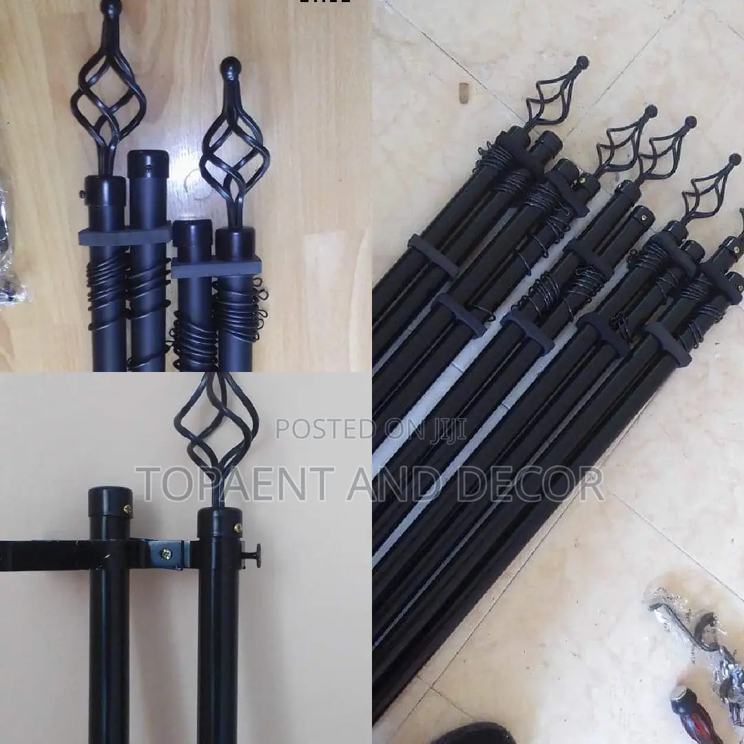 Black Adjustable Curtain Rods Black Curtain Rods Black Rods