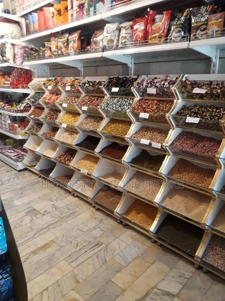 Cereal and Green Grocery Shopping Interior Design