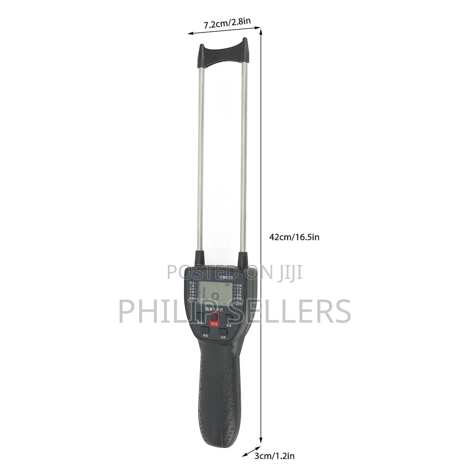 Digital LCD Grain Moisture Meter Dual Probe Backlight Grain