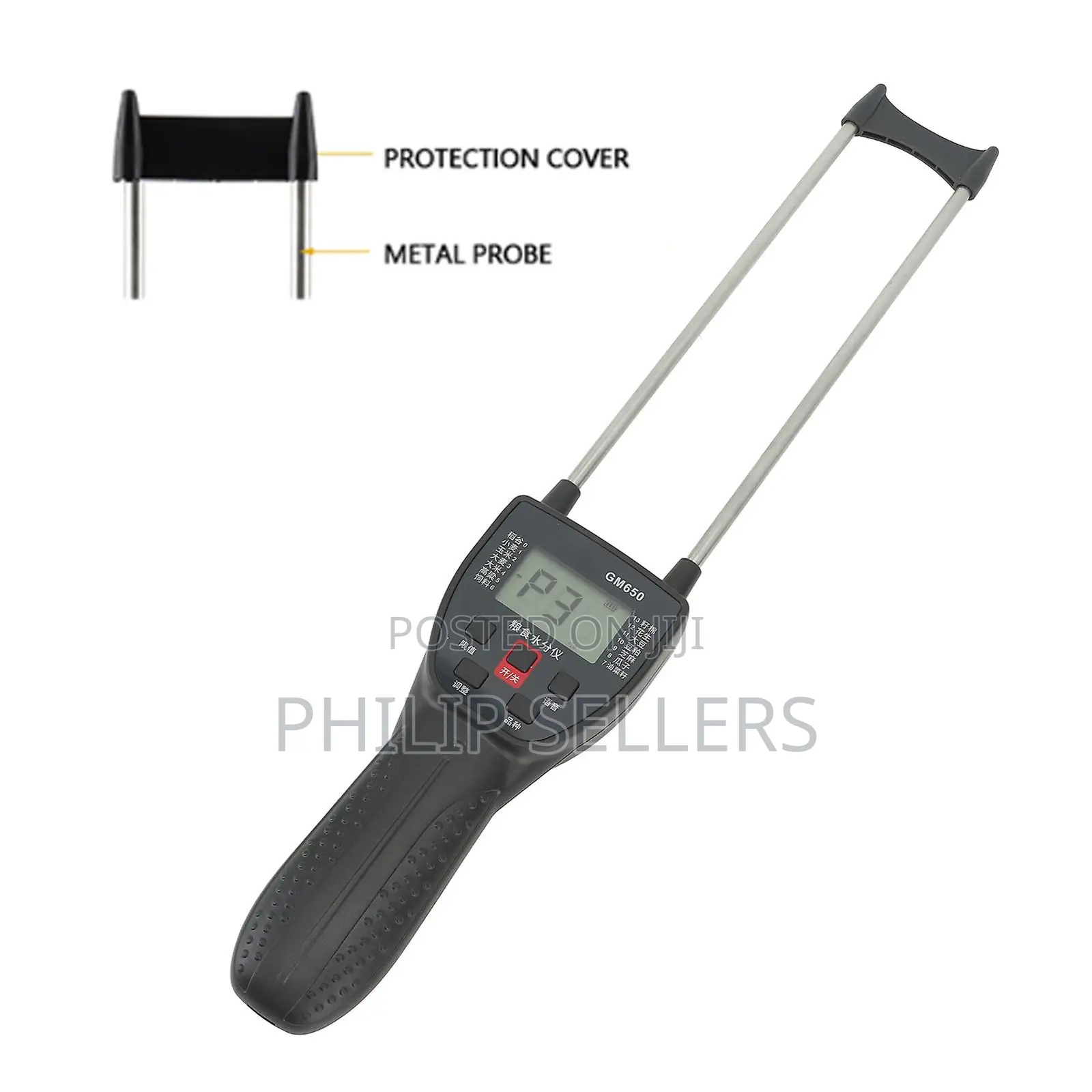 Digital LCD Grain Moisture Meter Dual Probe Backlight Grain