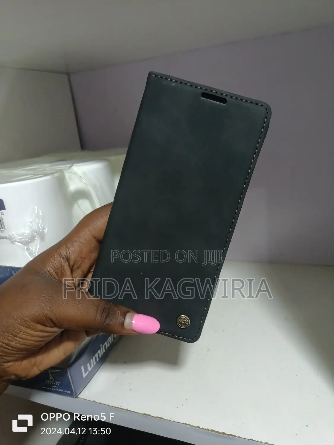 OPPO Reno 8T 5G Black Caseme Leather Flip Cover
