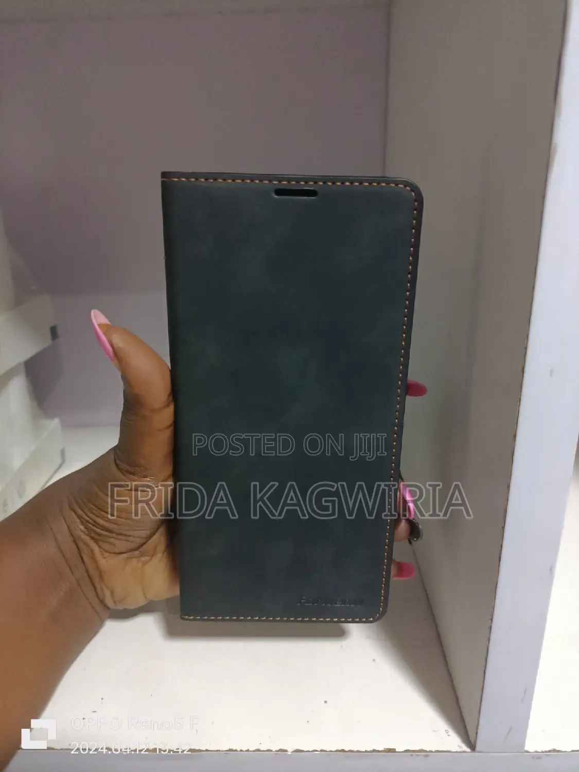 Redmi 13c Leather Flip Cover With Kickstand